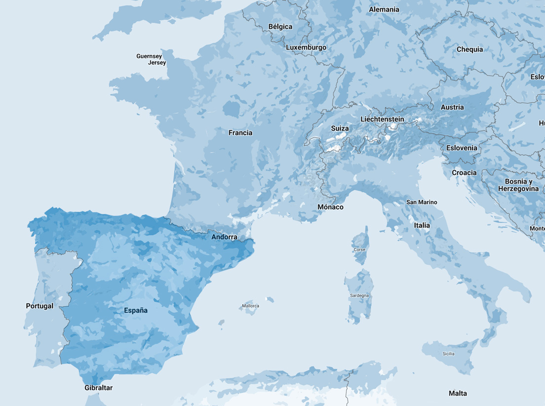 Carte de Lecta en Espagne